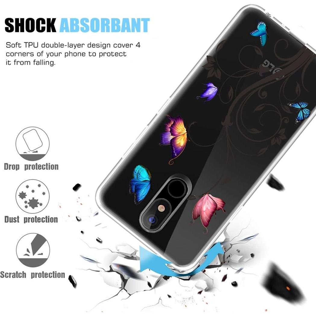Funda TPU Mariposa para LG K40 / K12 Plus / X4 2019