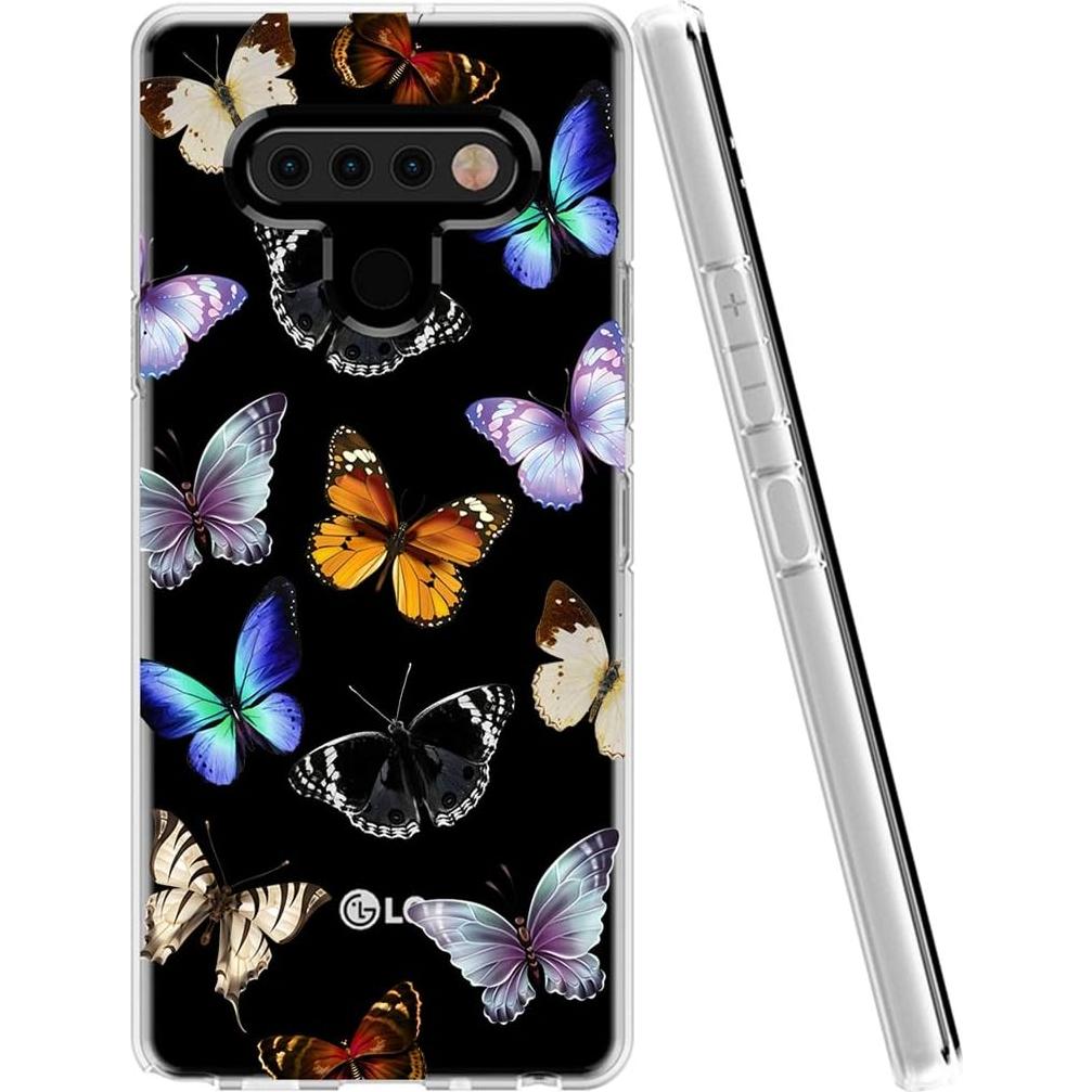 Funda TPU Mariposa para LG K51/Q51/Reflect - Protección Suave