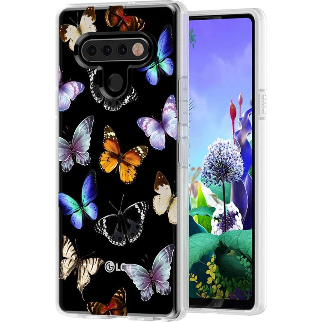 Funda TPU Mariposa para LG K51/Q51/Reflect - Protección Suave