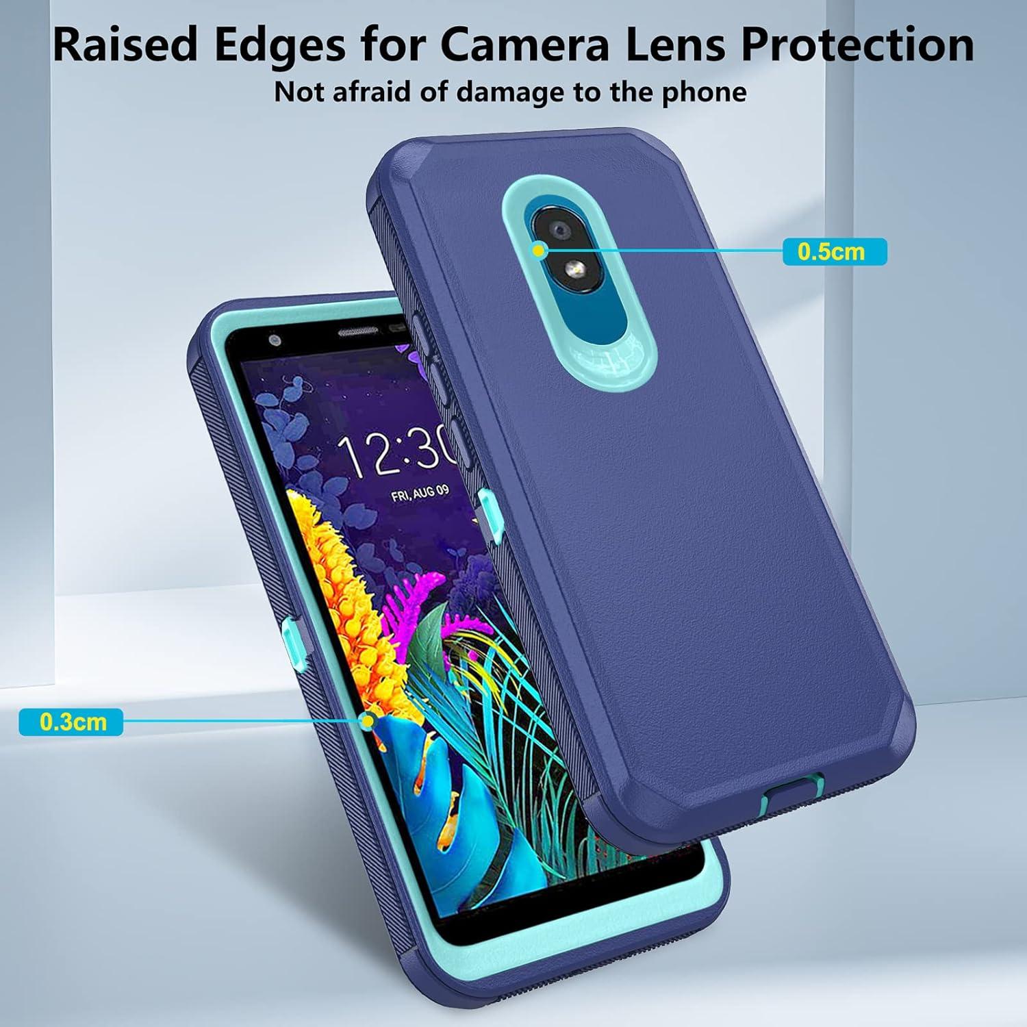 Funda Asuwish para LG K30 2019 con Protector de Pantalla Azul