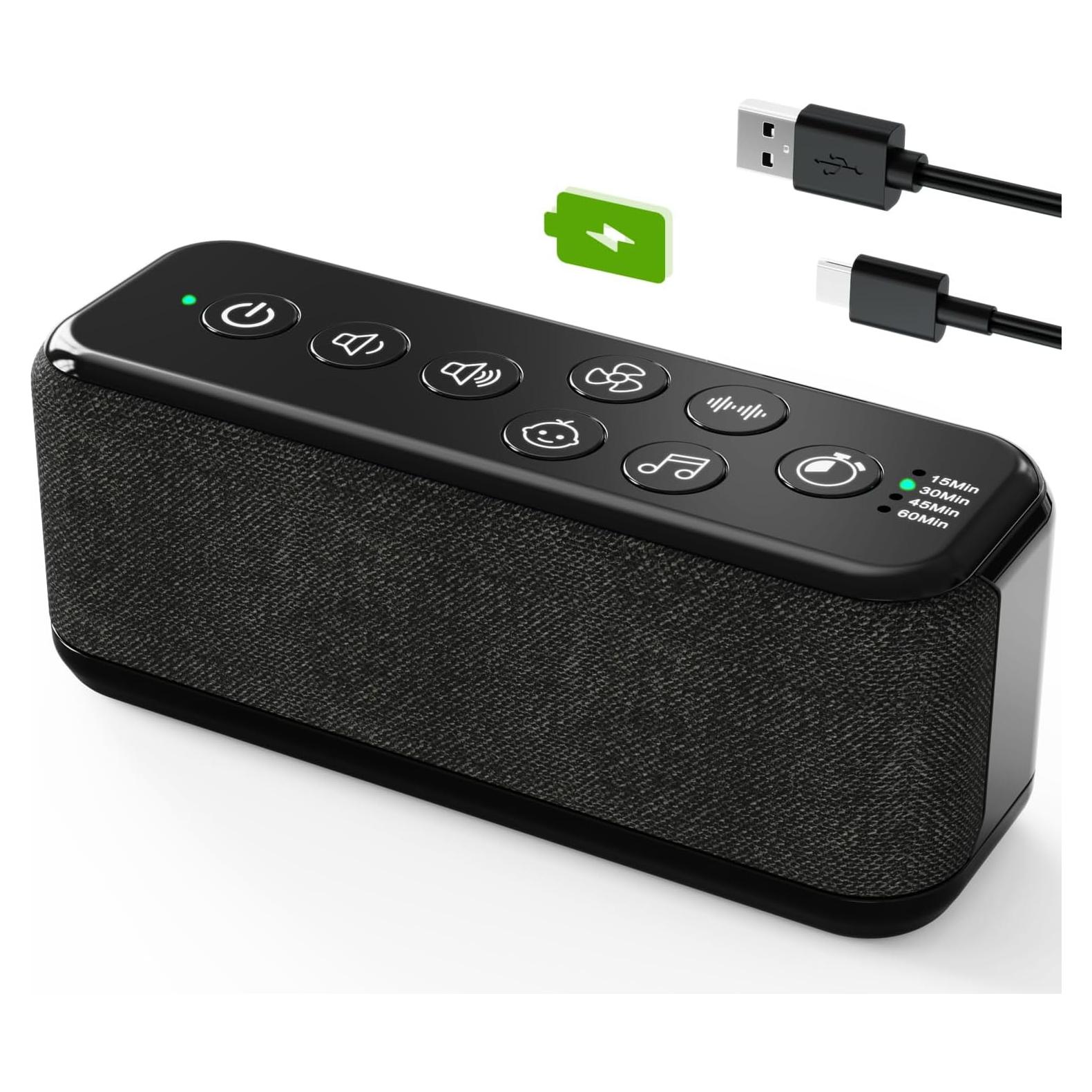 Máquina de Ruido Blanco Portátil OnLyee CR1016 42 Sonidos