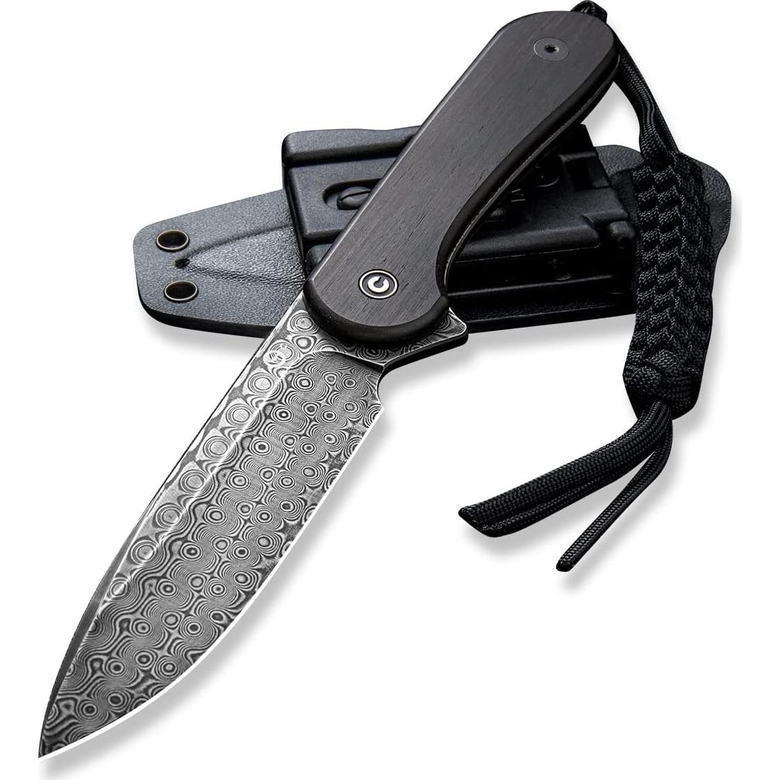 Cuchillo de hoja fija CIVIVI Elementum 10.11 cm Damasco G10