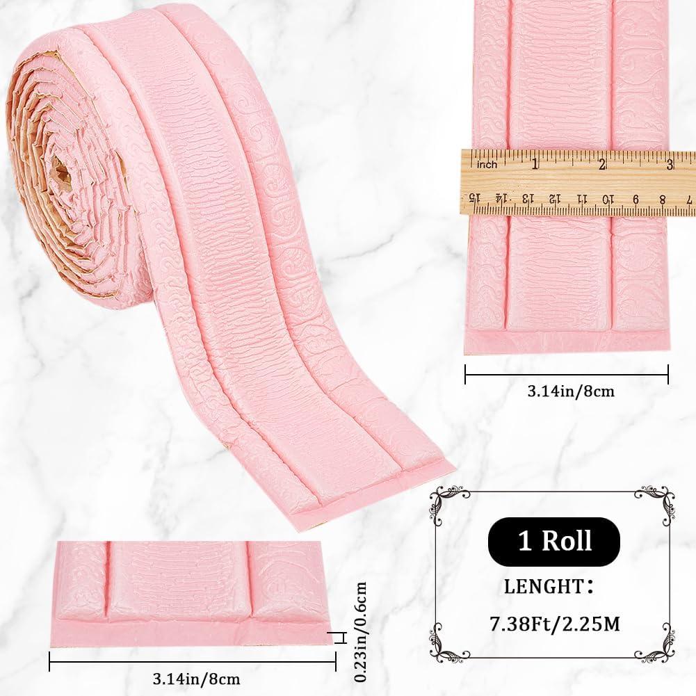 Borde Decorativo Autoadhesivo CRASPIRE Rosa 225.9 cm