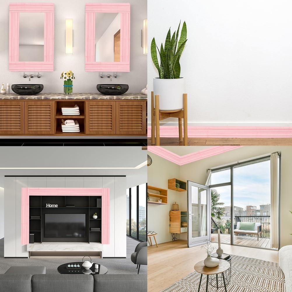 Borde Decorativo Autoadhesivo CRASPIRE Rosa 225.9 cm