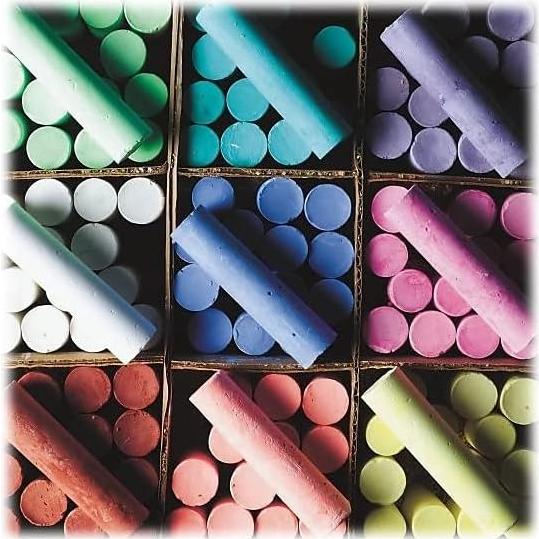 Tiza de Acera Jumbo Color Splash 126 Piezas No Tóxica