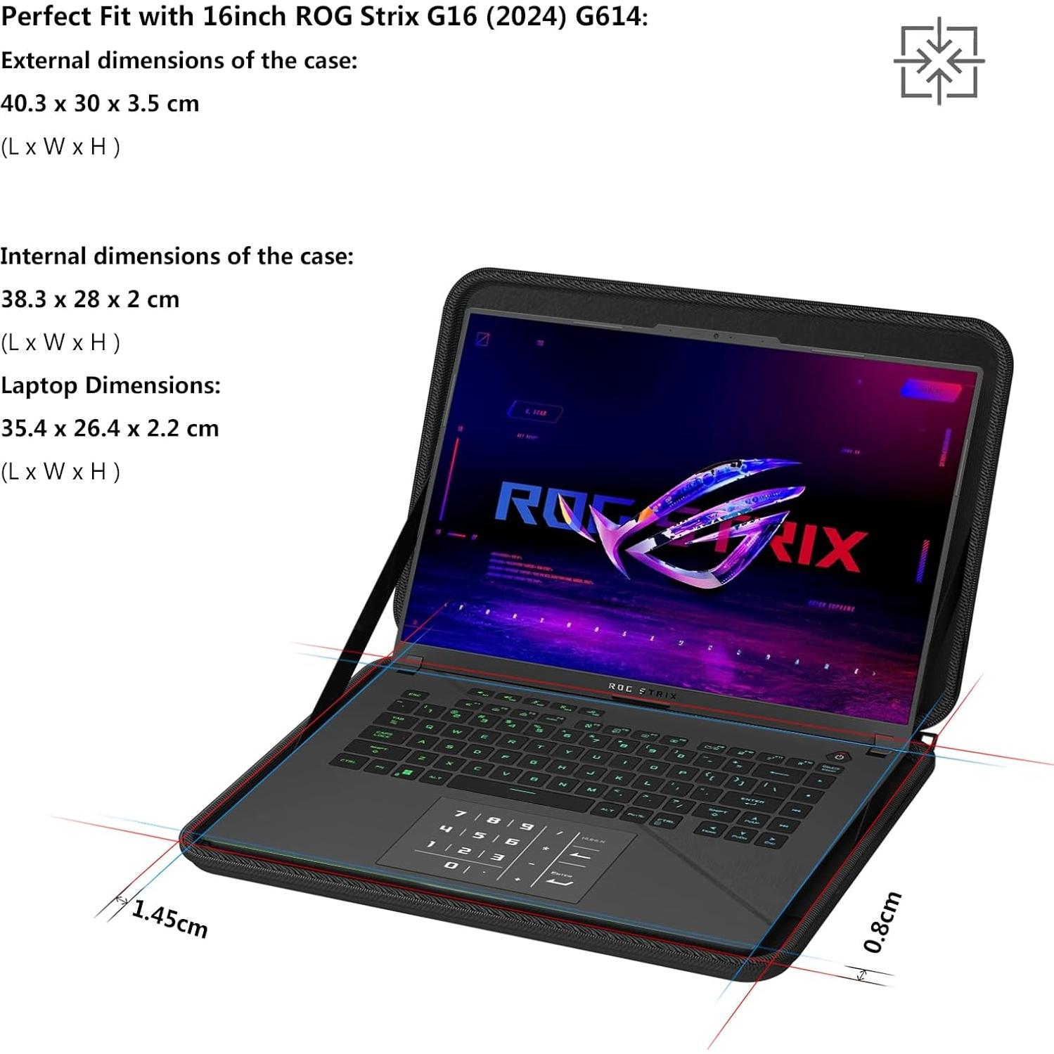 Funda Dura Smatree para Laptop 16" - Compatible con ASUS, Lenovo, Samsung