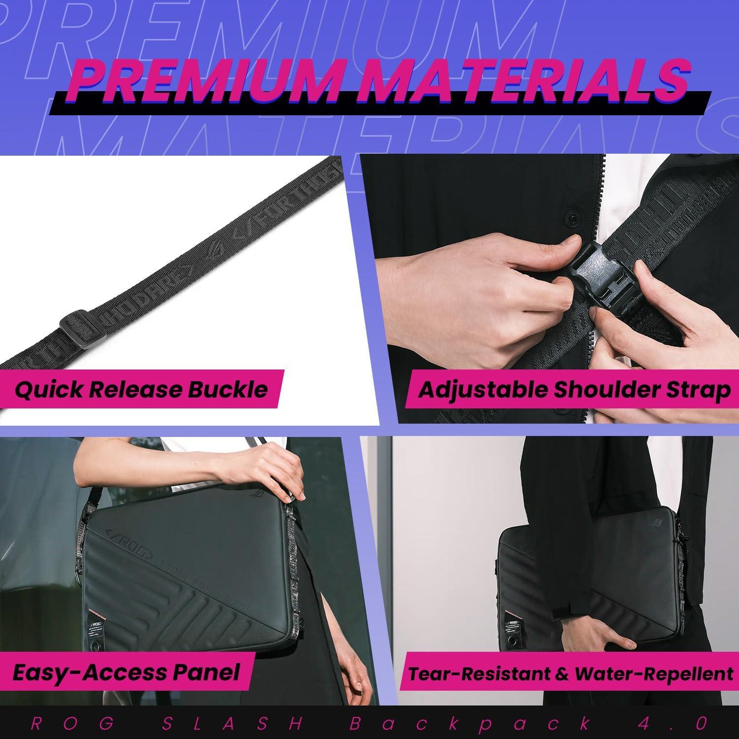 Bolsa Sleeve ASUS ROG Slash 4.0 para Laptop 16" Negra