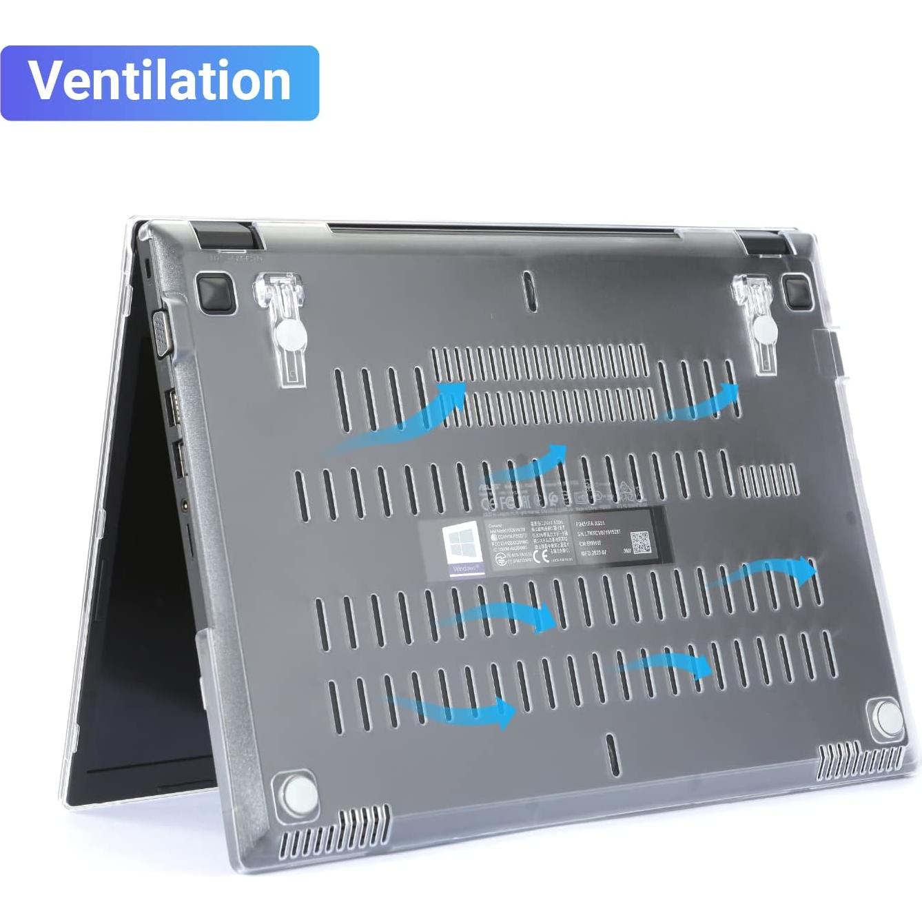 mCover Estuche Morado para ASUS ExpertBook P2 P2451 14" 2021-2022