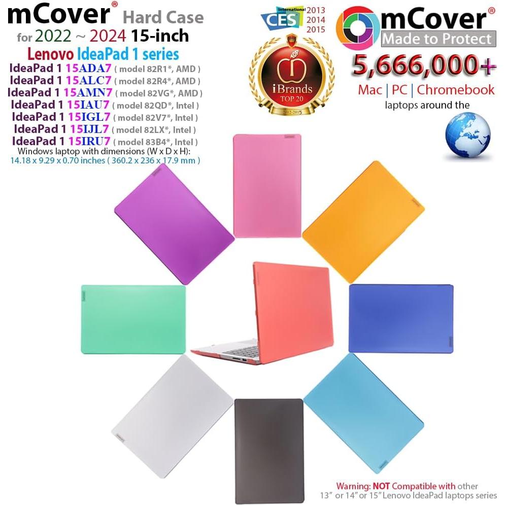 mCover Case Aqua para Lenovo IdeaPad 1 15" 2022-2024