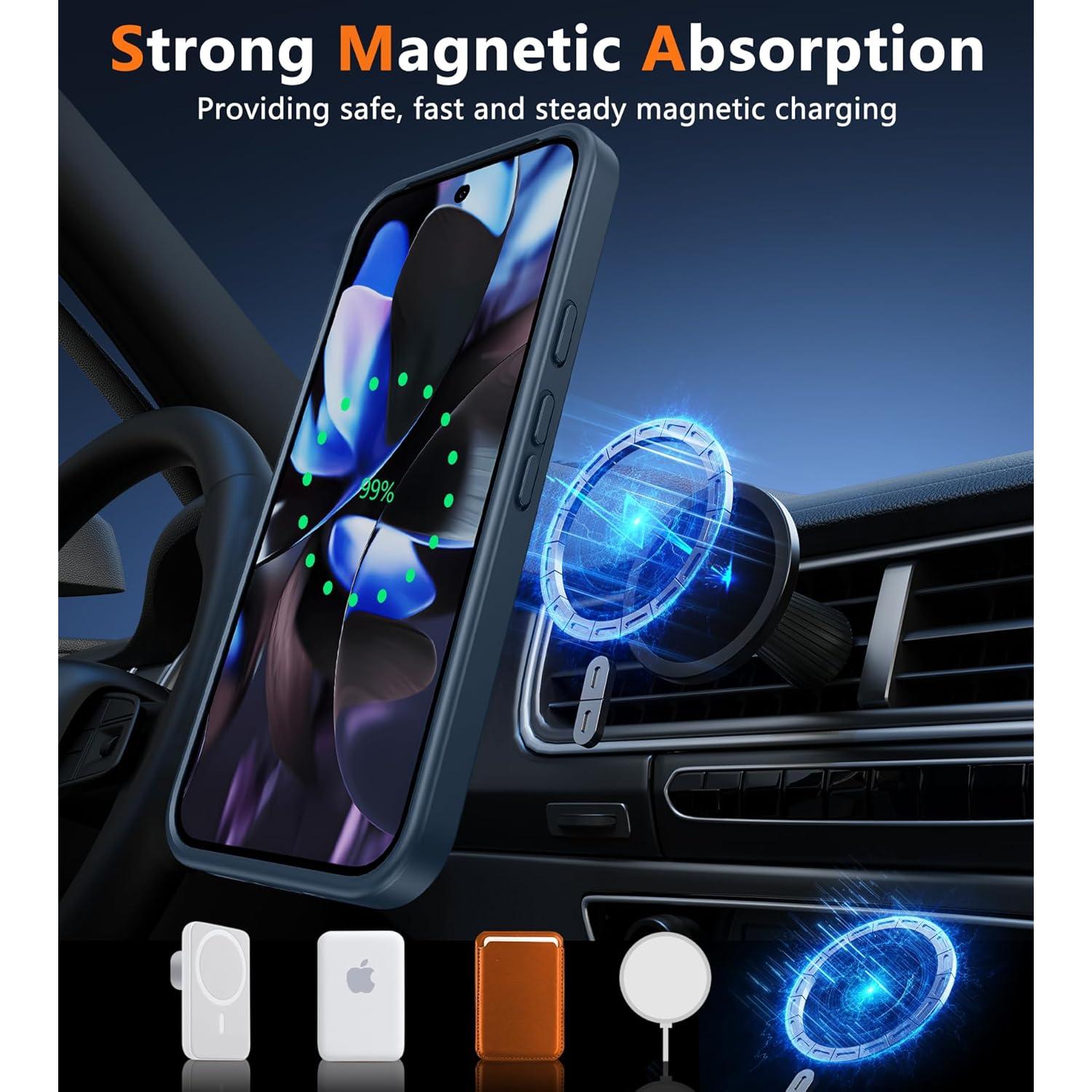 Funda Magnética FNTCASE para Google Pixel 9 Pro XL Azul