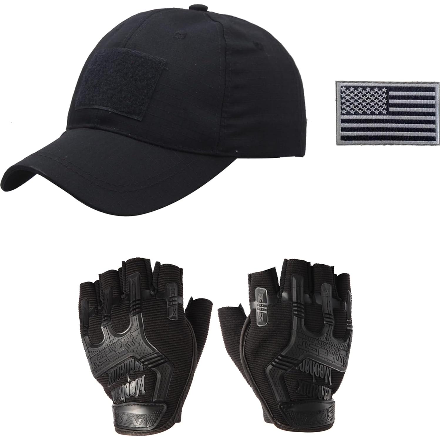 Conjunto Chaleco Táctico Ouraqto Airsoft Negro S-XXL