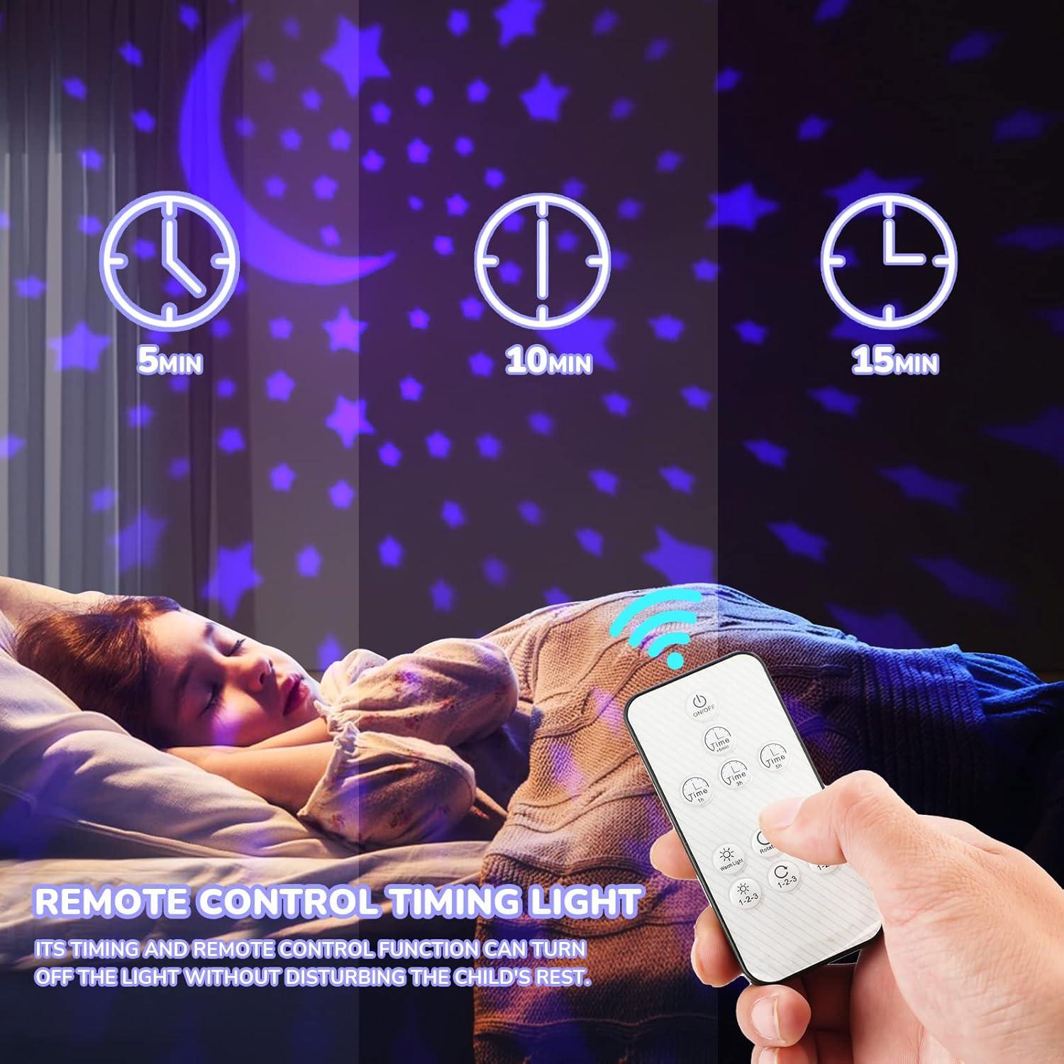 Proyector de Luz Nocturna MINGKIDS 7-en-1 Dinosaurios