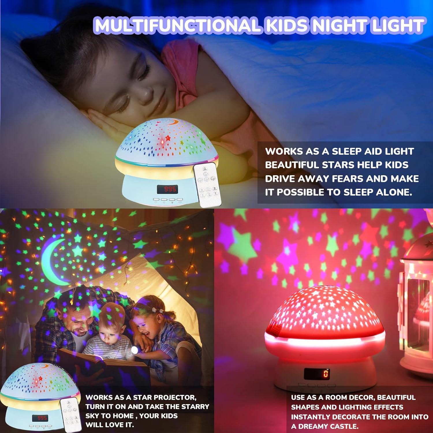 Proyector de Luz Nocturna MINGKIDS 7-en-1 Dinosaurios