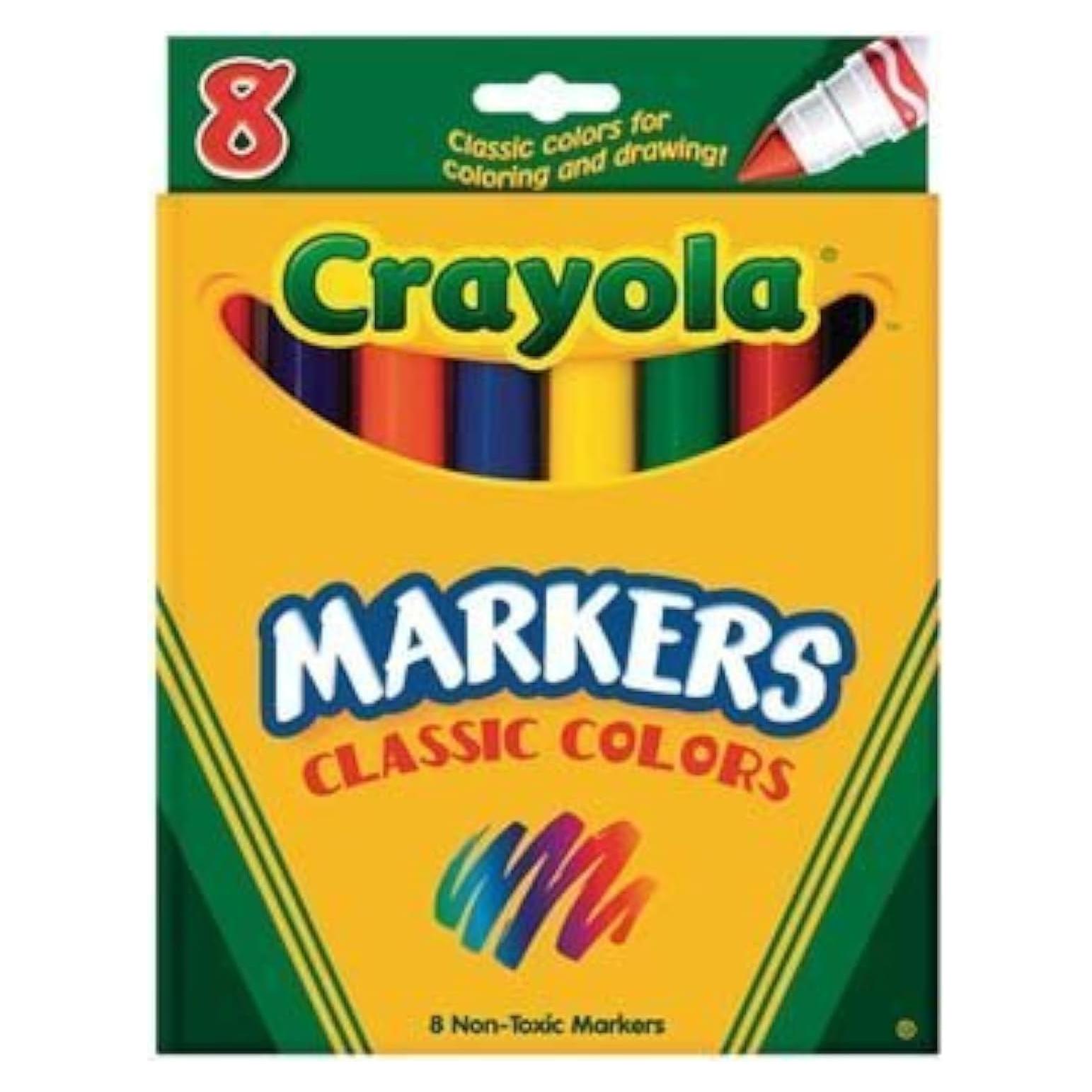 Marcadores Crayola 8 Clásicos No Tóxicos 8 pk