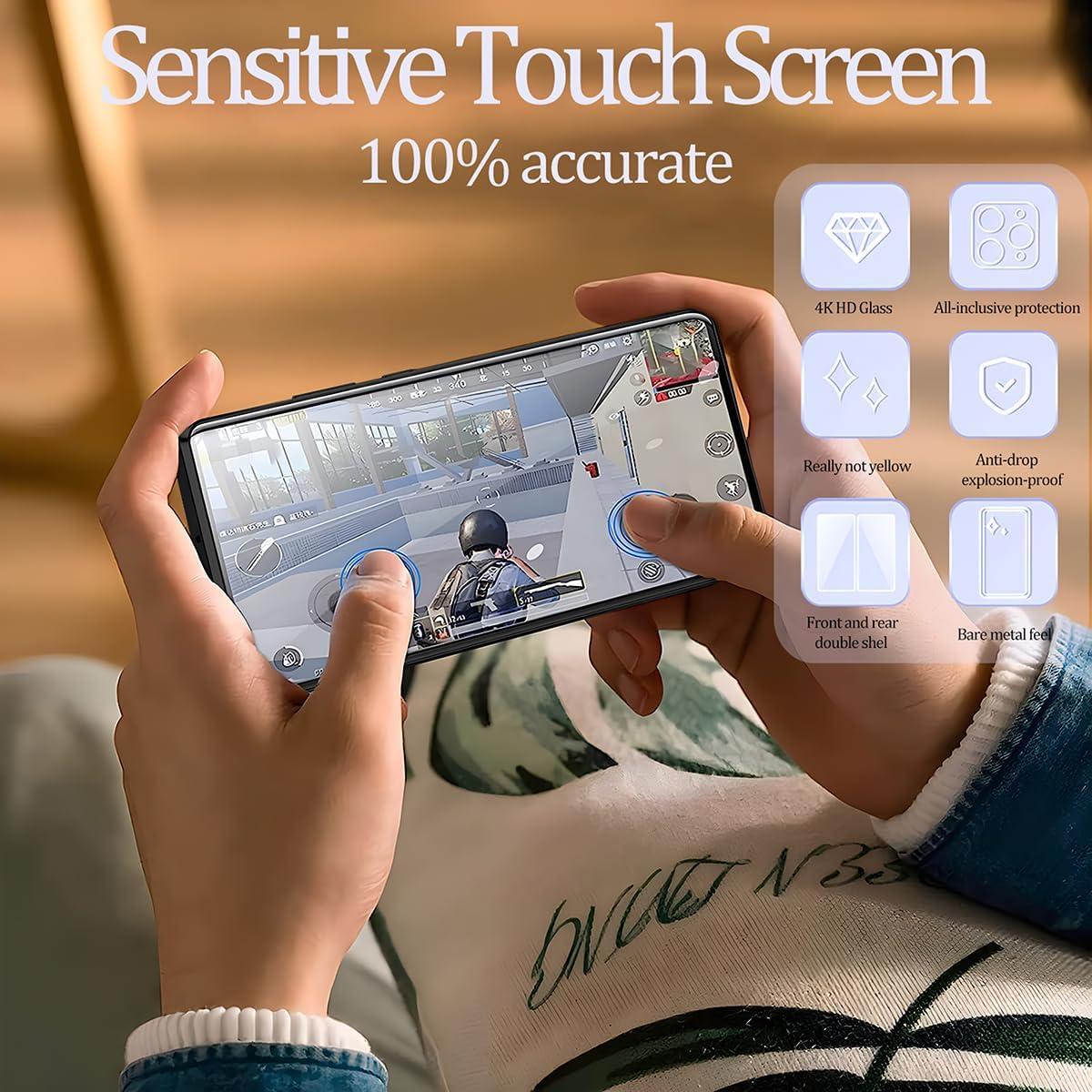 Funda Honor Magic 6 Pro Wousunly Cristal Espejo Negro Antipeeping