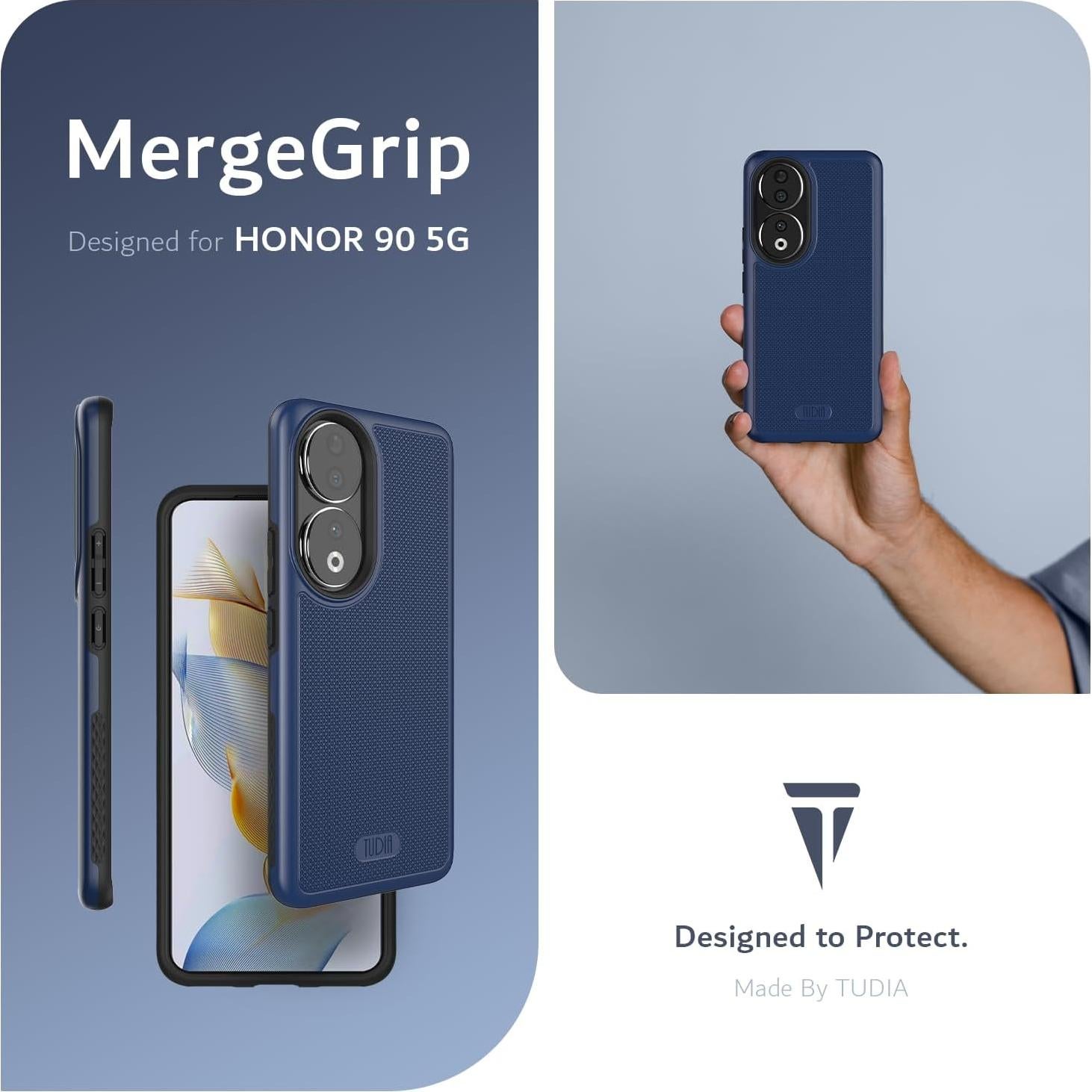 Funda TUDIA DualShield Grip Honor 90 Doble Capa Antideslizante