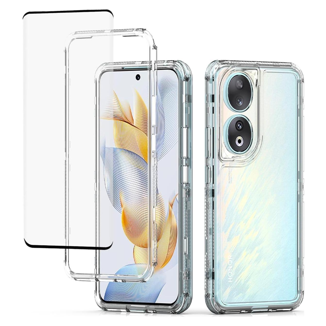 Funda Protectora 3 Capas Honor 90 5G Transparente con Protector