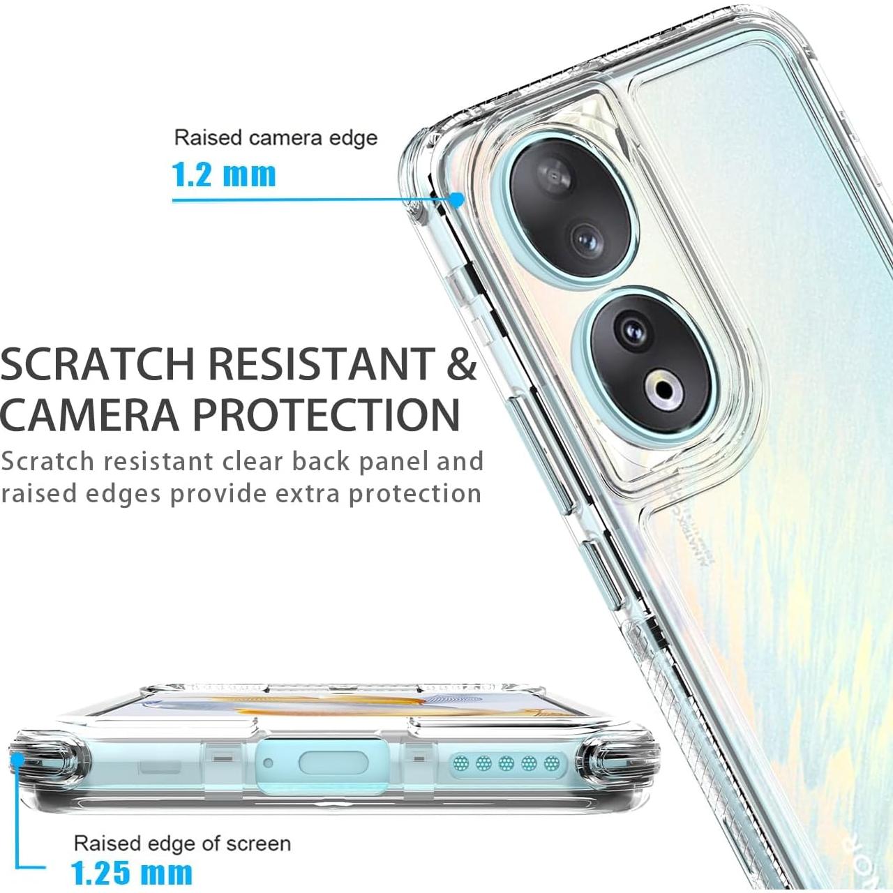 Funda Protectora 3 Capas Honor 90 5G Transparente con Protector