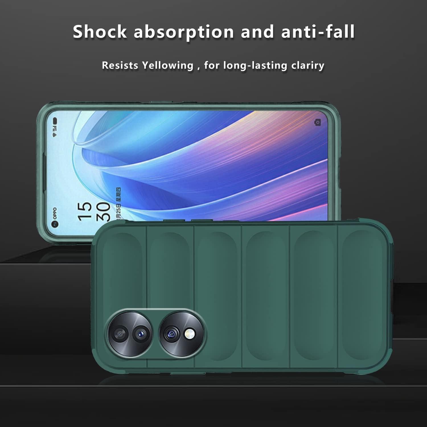 Funda Honor 70 Wousunly Silicona TPU Verde Oscuro Delgada