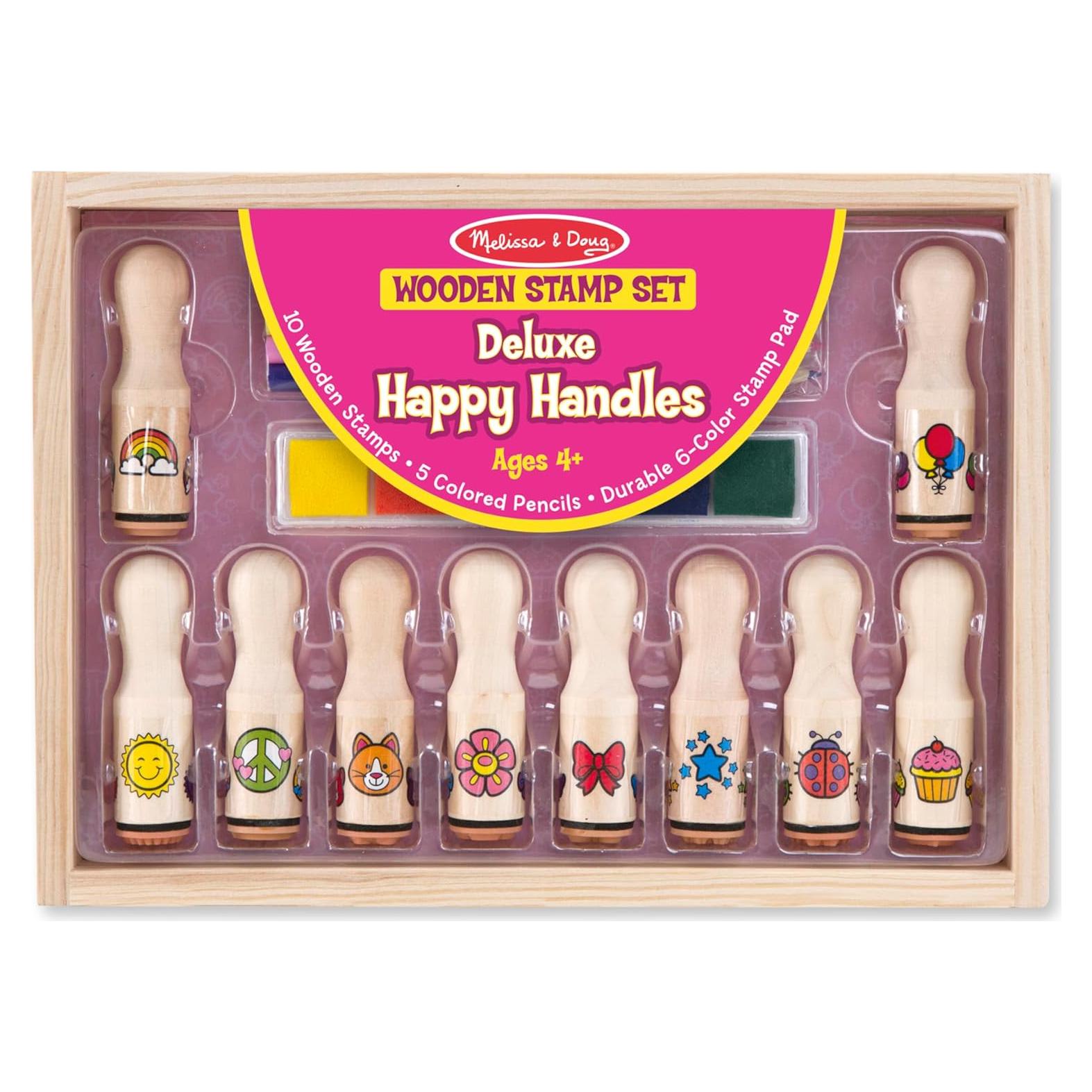 Set de Sellos de Goma Melissa & Doug con 10 Diseños y 5 Lápices