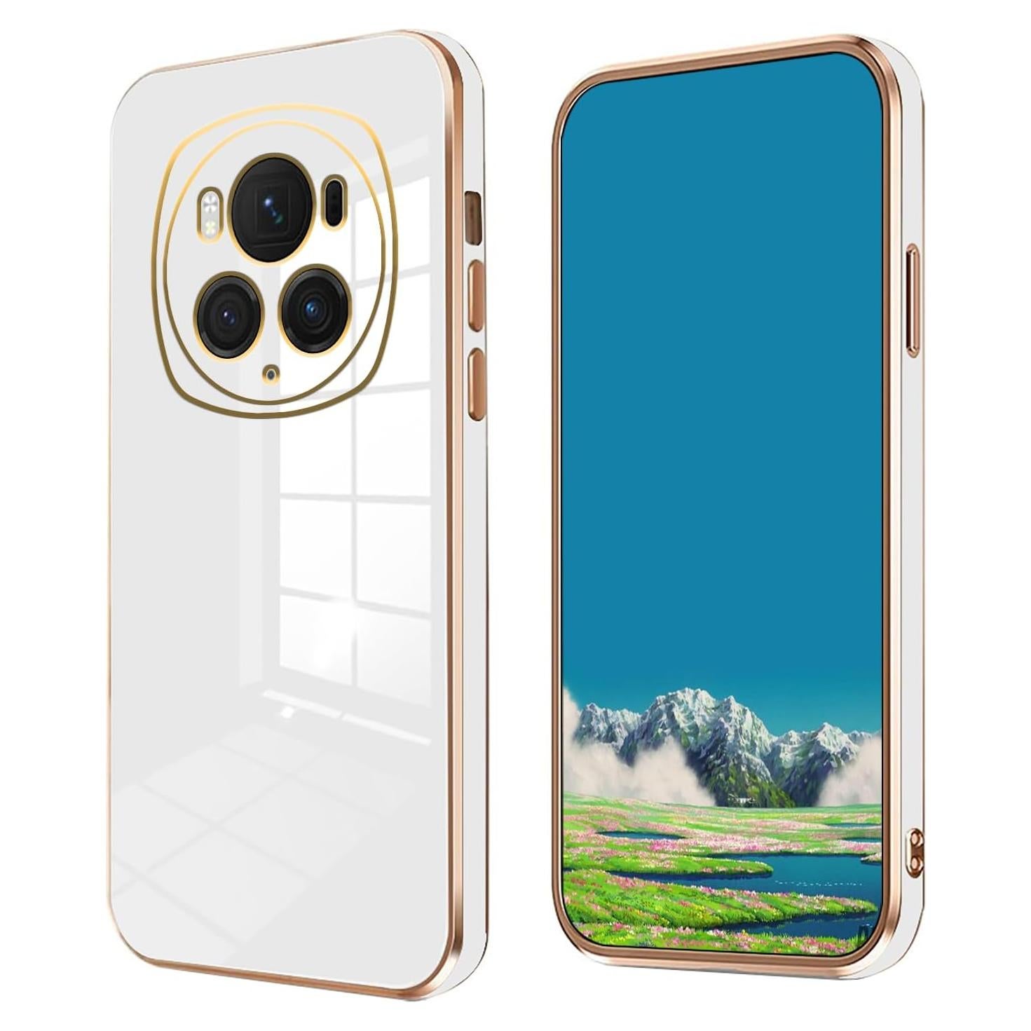Funda de Silicona Honor Magic 6 Pro - Protección Delgada Blanca