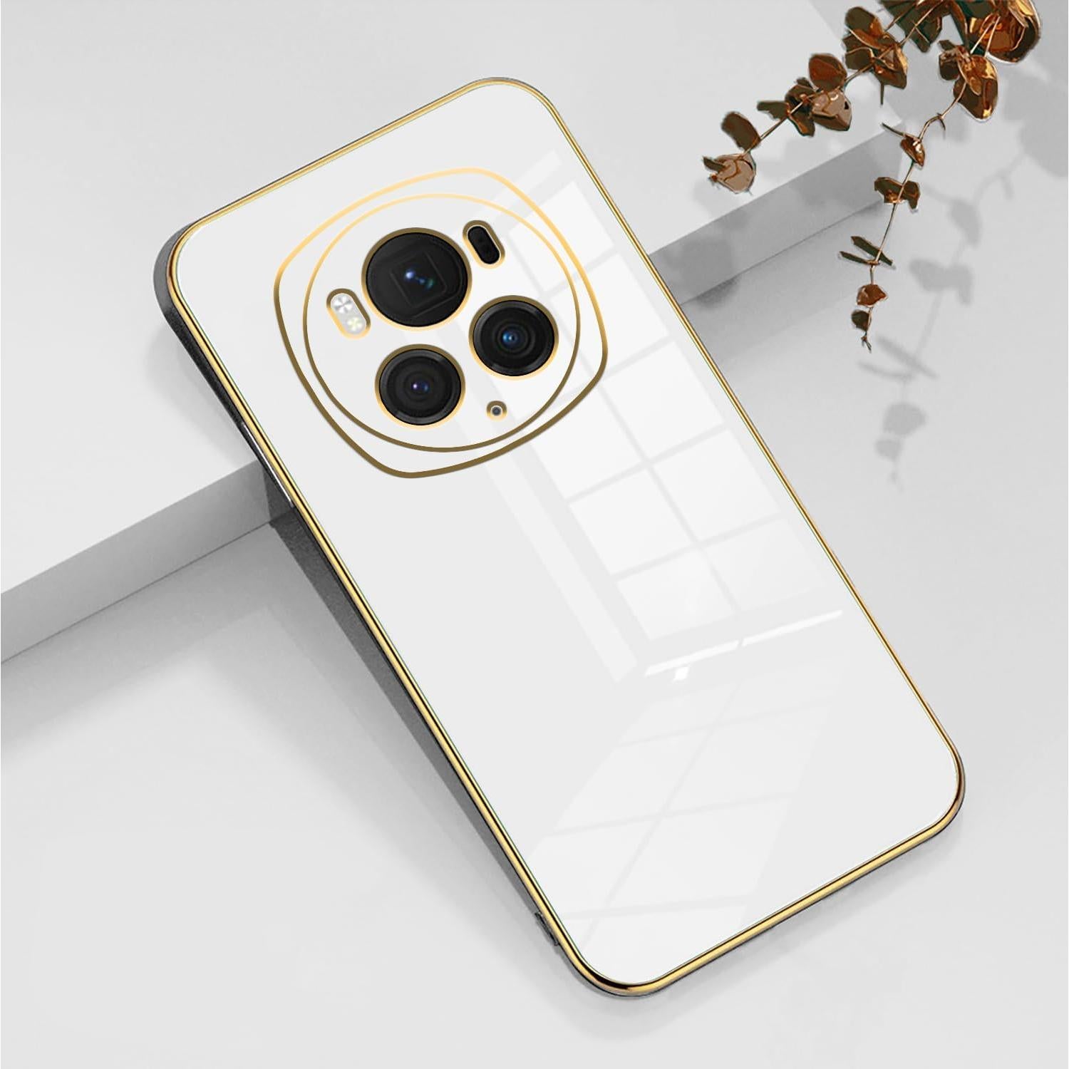 Funda de Silicona Honor Magic 6 Pro - Protección Delgada Blanca
