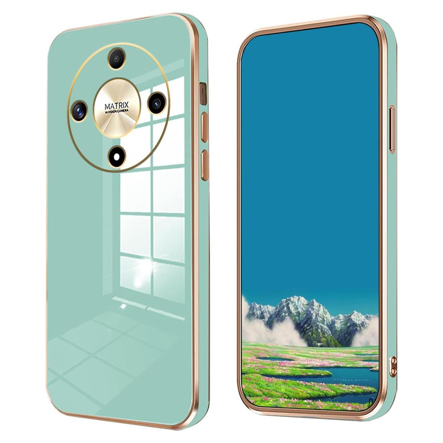 Funda Silicona TPU Honor Magic 6 Lite Verde Delgado