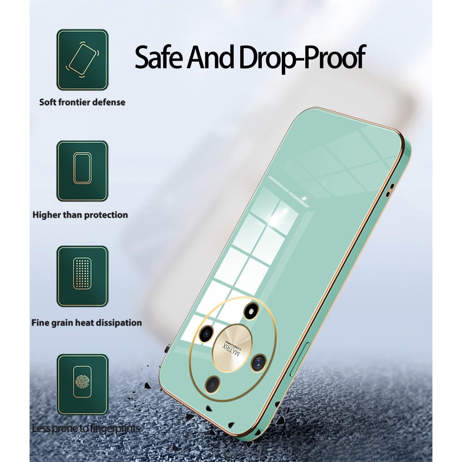 Funda Silicona TPU Honor Magic 6 Lite Verde Delgado