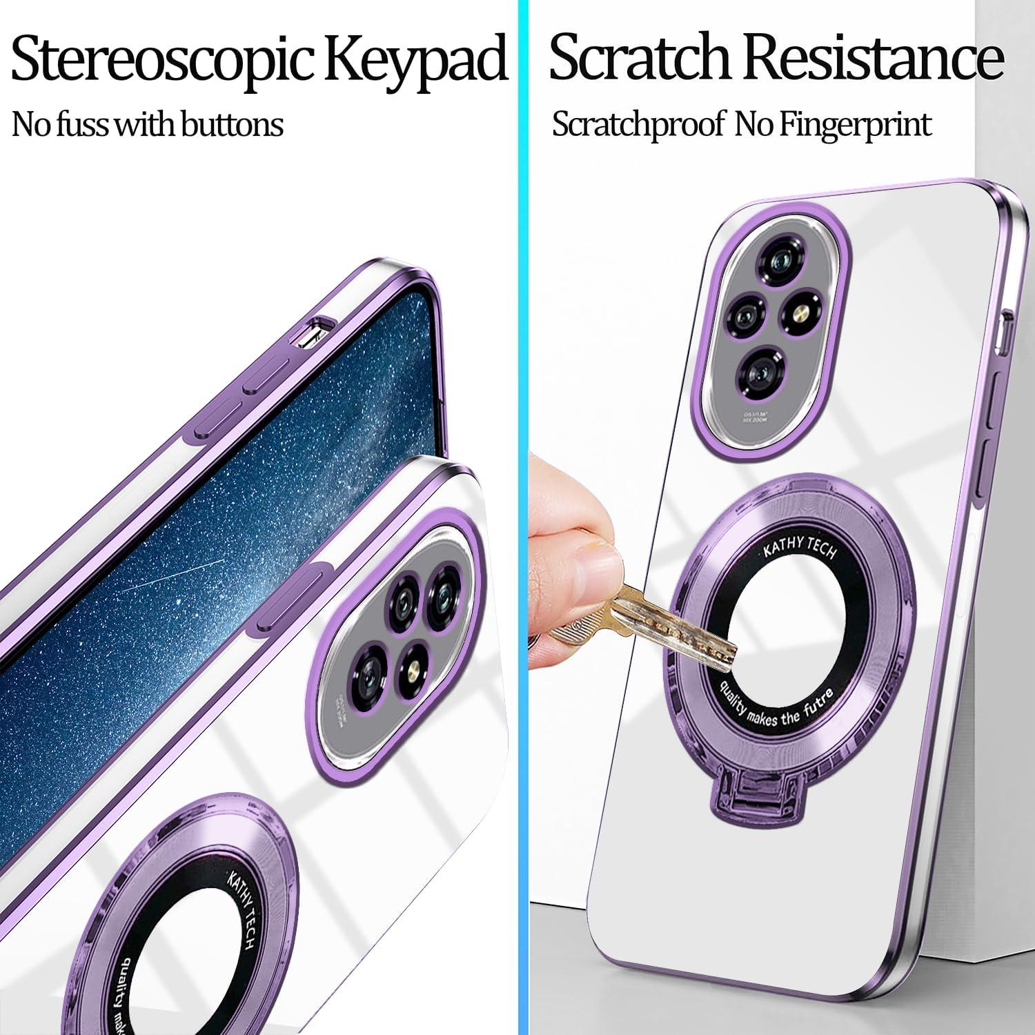 Funda Honor 200 Pro Silicona A Prueba de Golpes Púrpura