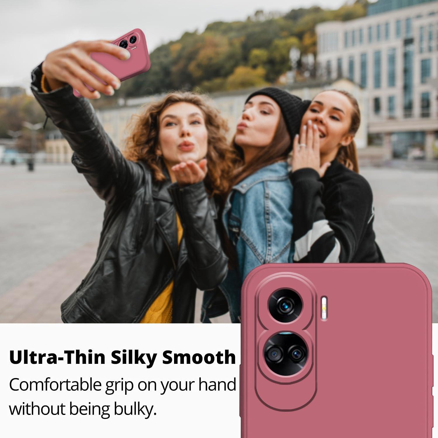 Funda de Silicona Honor 90 Lite Wousunly Verde Oscuro Antichoque