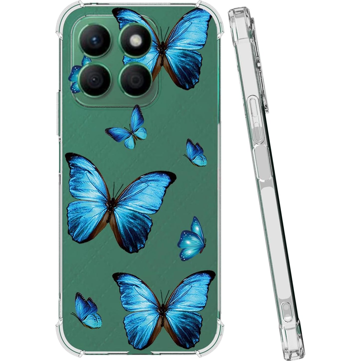 Funda Honor X8A Mariposa Azul TPU Flexible 6.7"