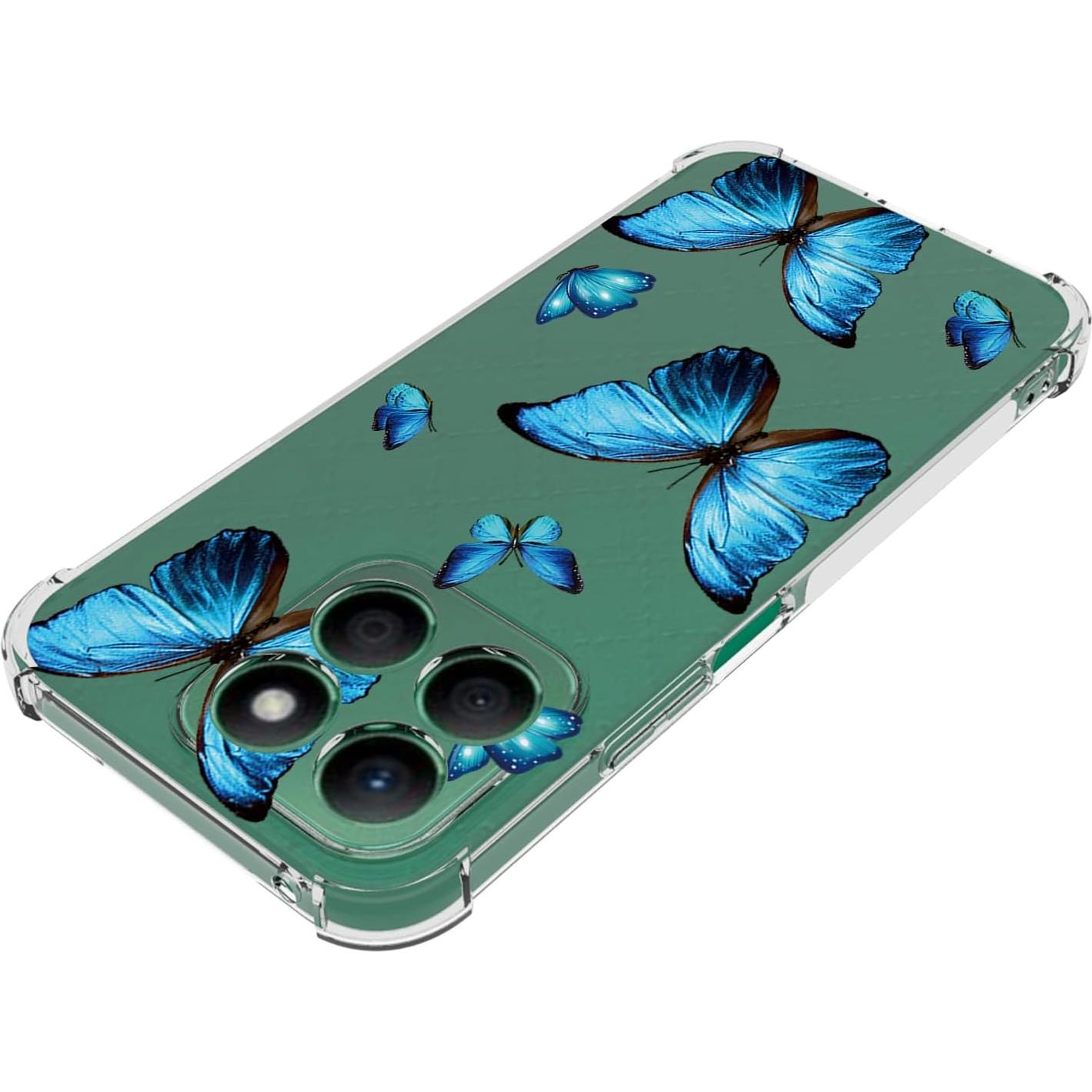 Funda Honor X8A Mariposa Azul TPU Flexible 6.7"