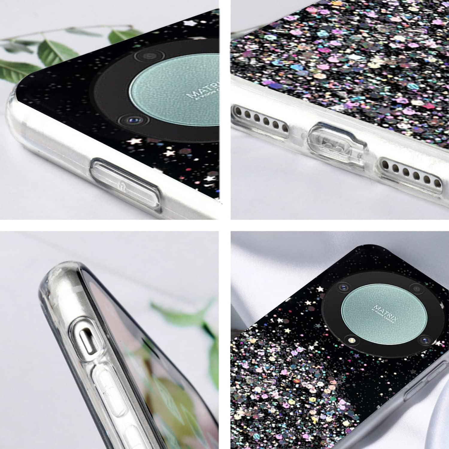 Funda de silicona brillante para Honor Magic 6 Lite - Negro