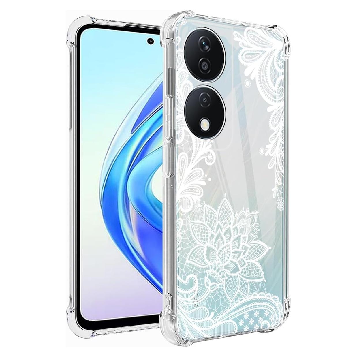 Funda Honor X7B 5G Mandala TPU Transparente para Niñas