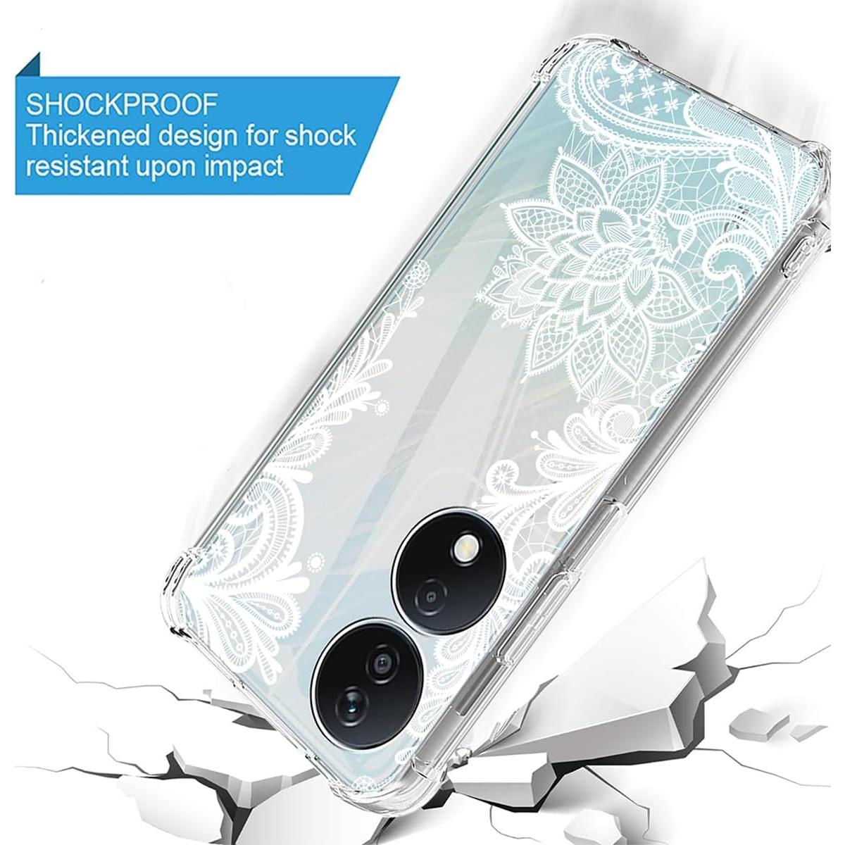 Funda Honor X7B 5G Mandala TPU Transparente para Niñas