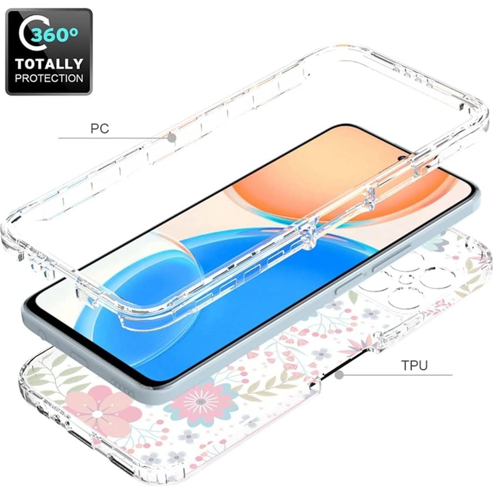 Funda Honor X8 con Protector de Pantalla Vidrio Templado