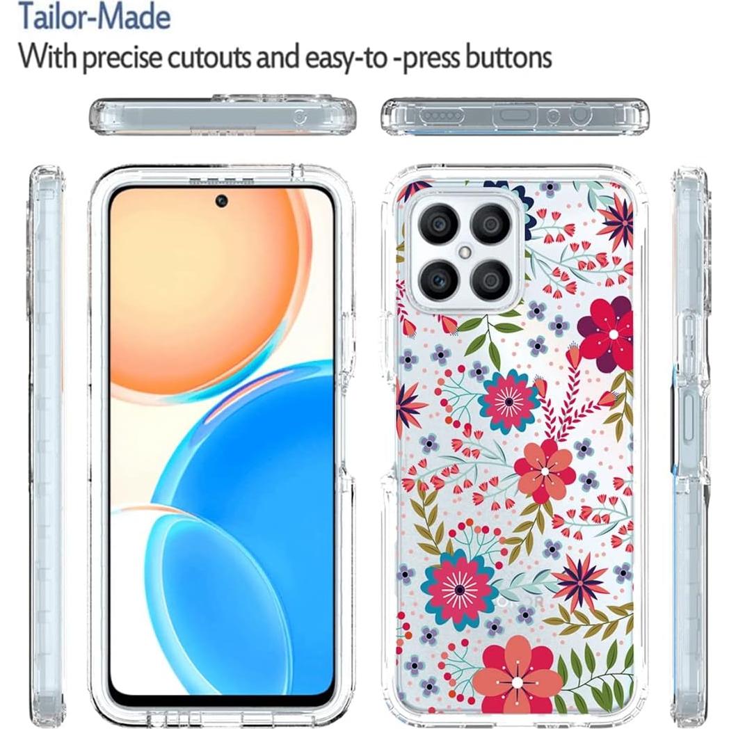 Funda Honor X8 con Protector de Pantalla Vidrio Templado