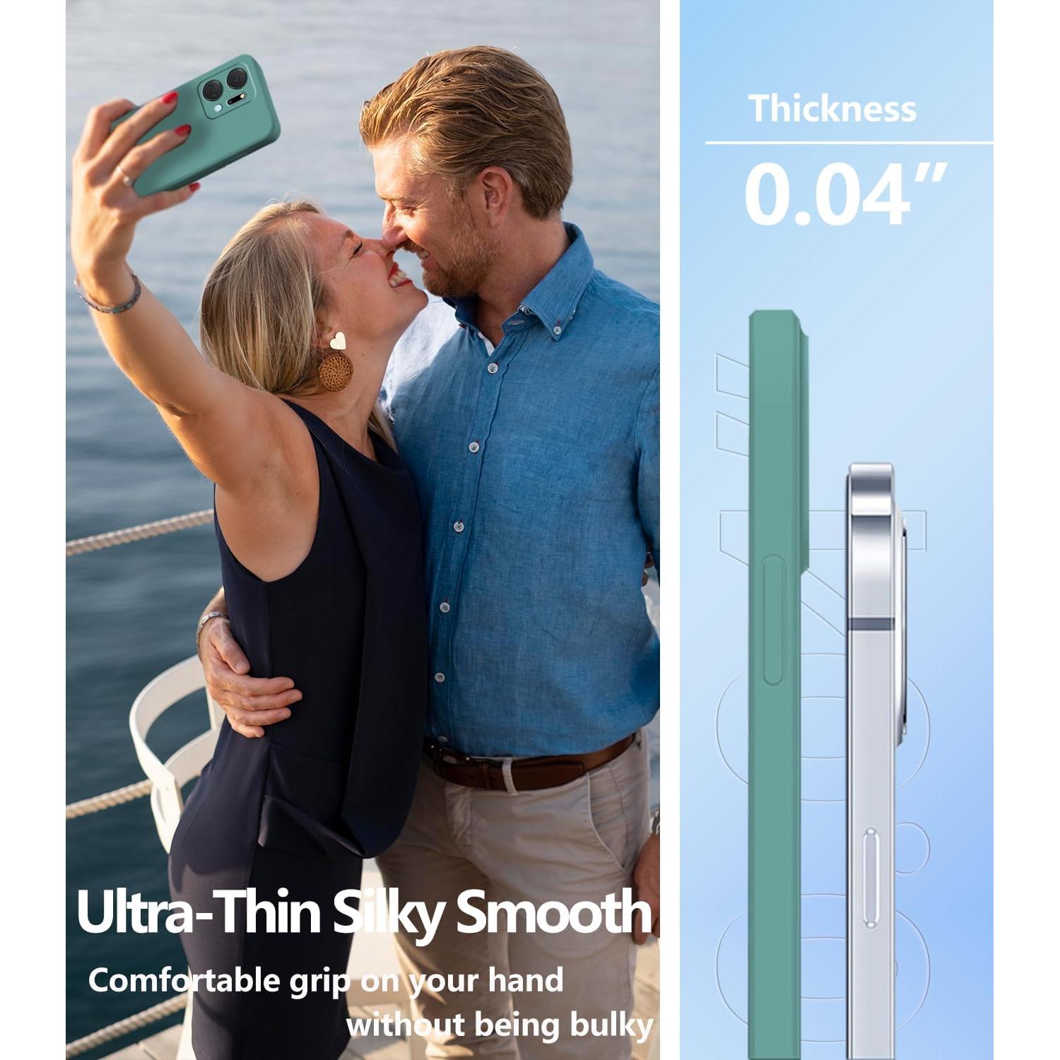 Funda Silicona Honor X7a Verde Oscuro Antichoque Delgado