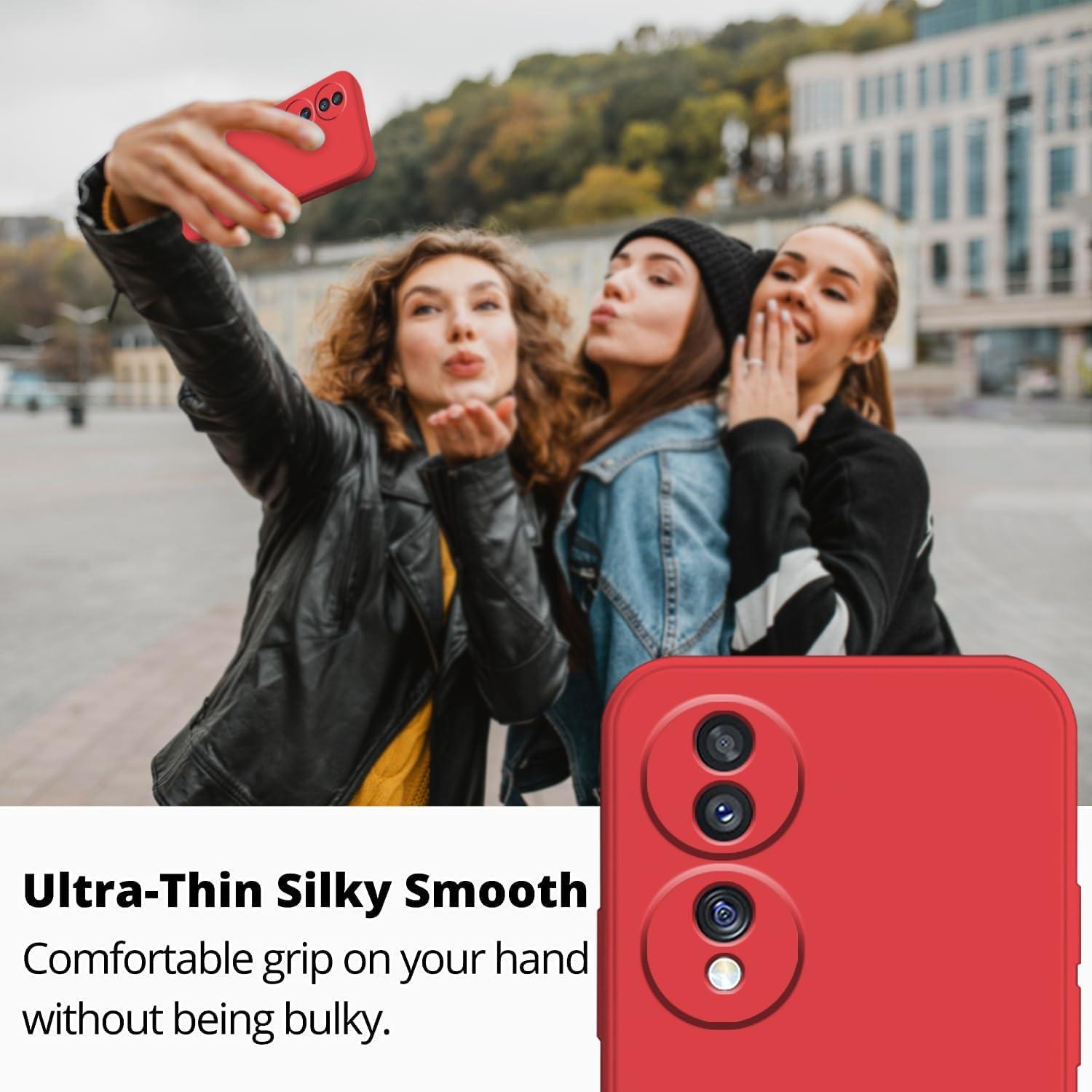 Funda Honor 70 Silicona Líquida Verde Oscuro Tacto Suave