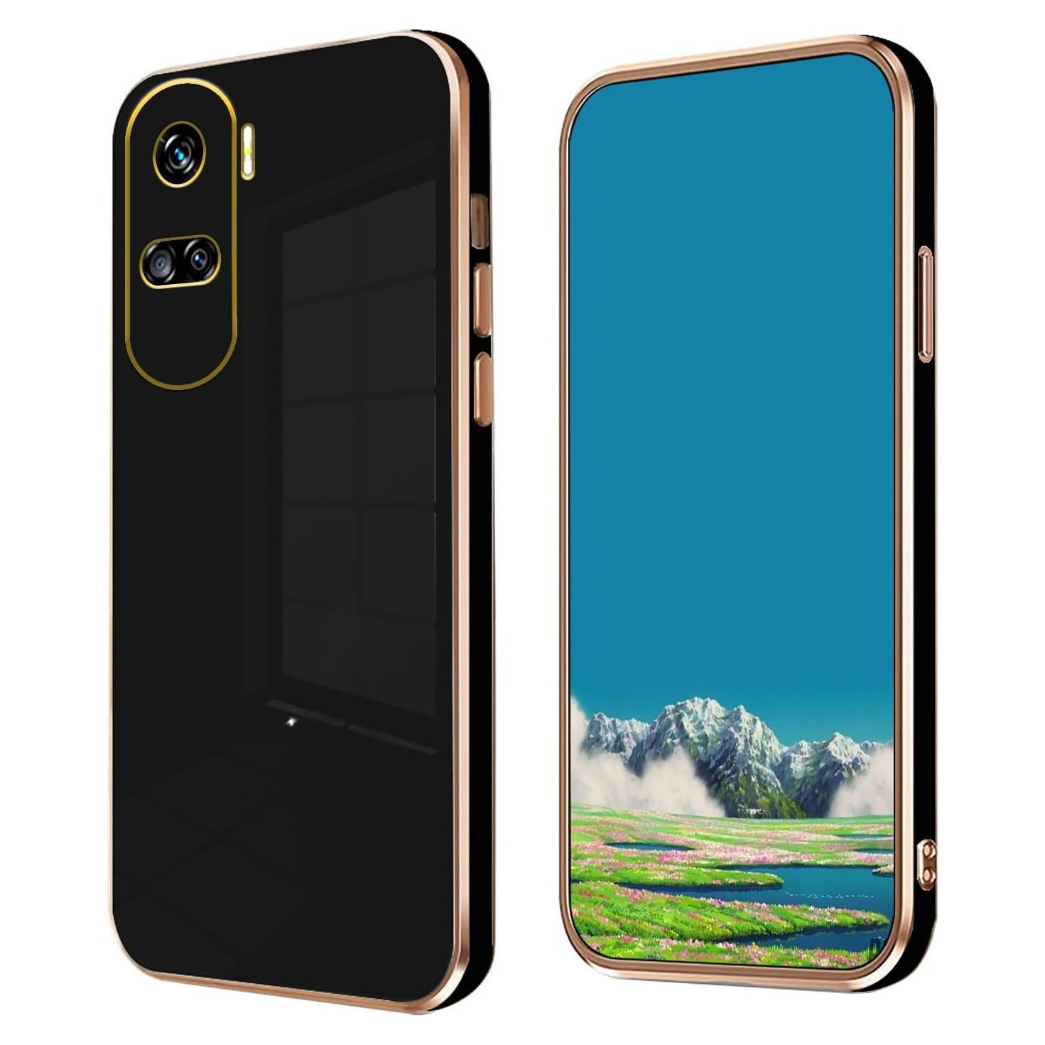 Funda Silicona TPU Honor 90 Lite Negra a Prueba de Golpes