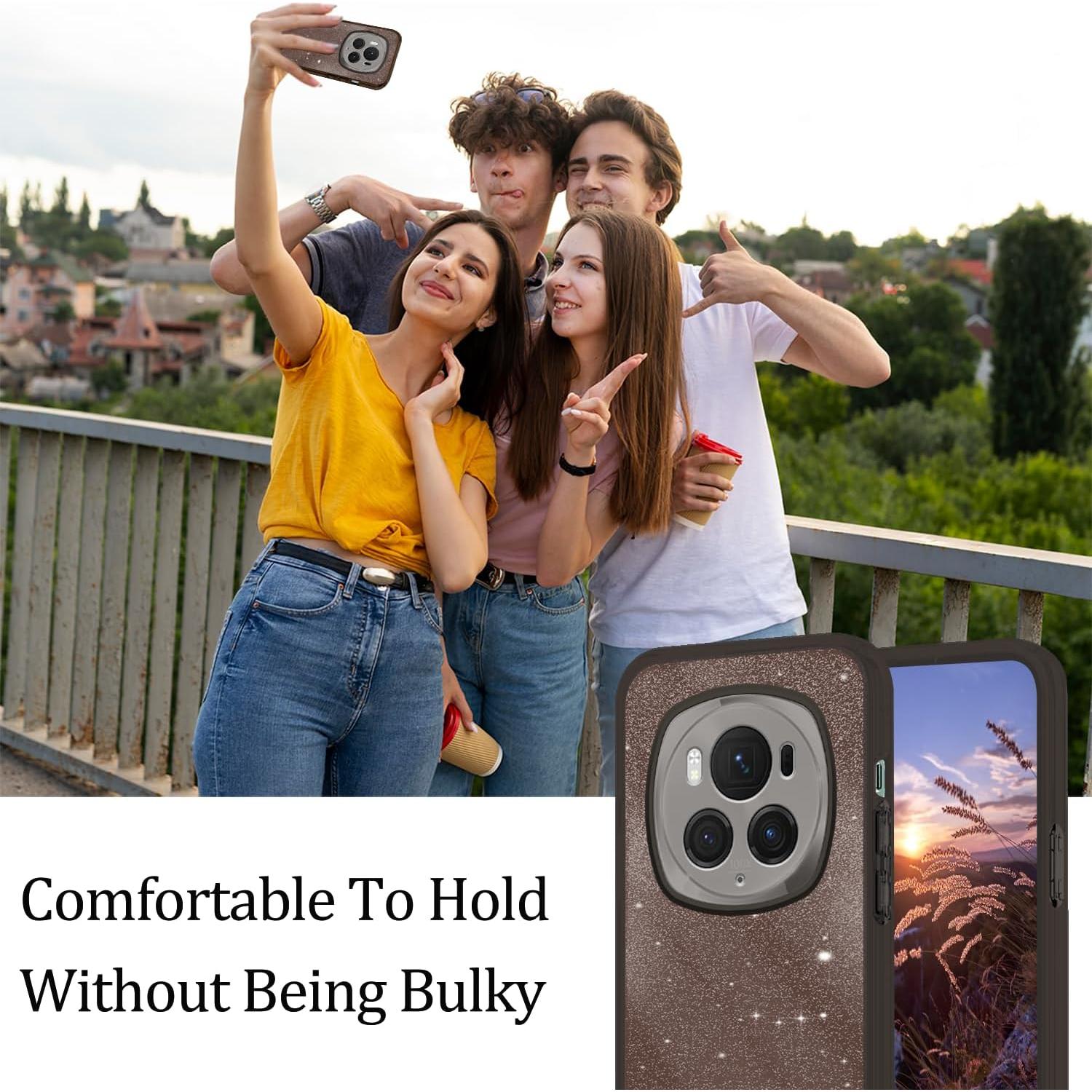 Funda Honor Magic 6 Pro Brillante a Prueba de Golpes TPU PC