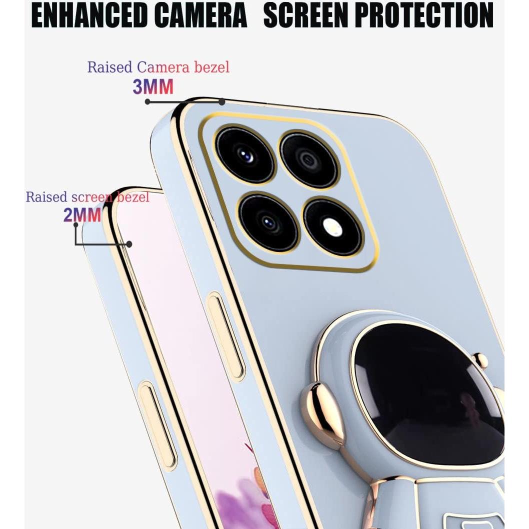 Funda Honor X8B con Soporte Oculto Astronauta Azul