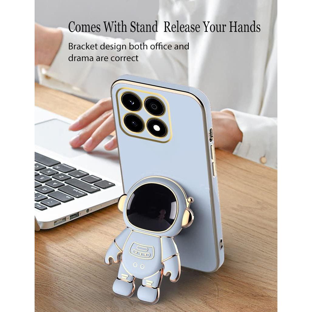 Funda Honor X8B con Soporte Oculto Astronauta Azul