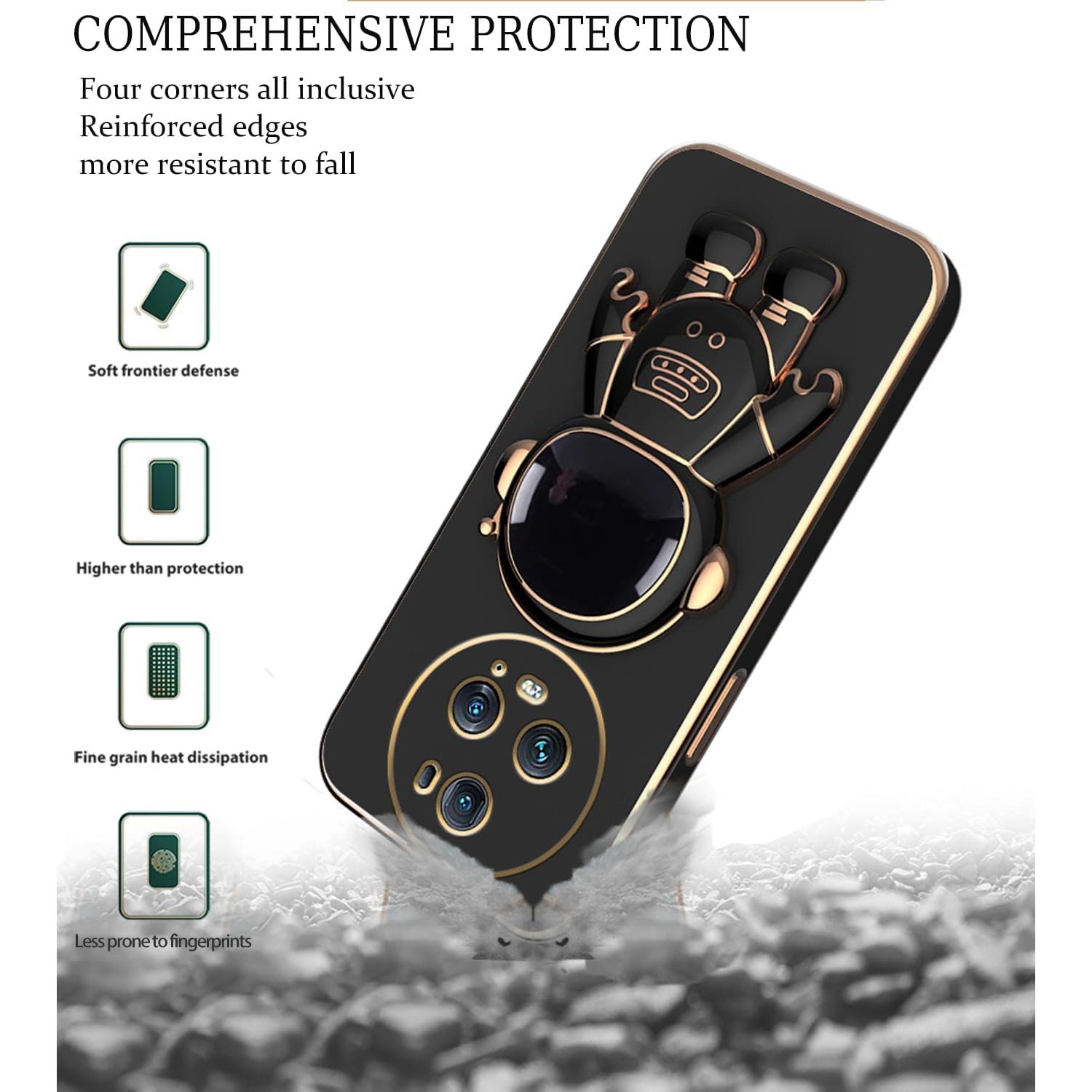 Funda Honor Magic 5 Pro Silicona TPU A Prueba de Golpes Negro