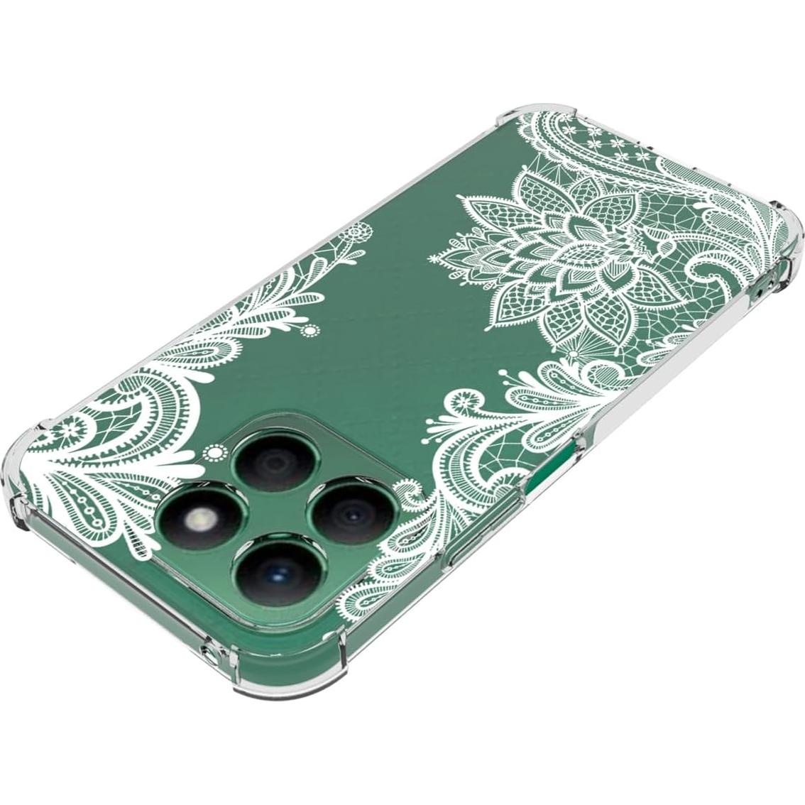 Funda Honor X8b 4G LLY-LX1 Floral Transparente Slim