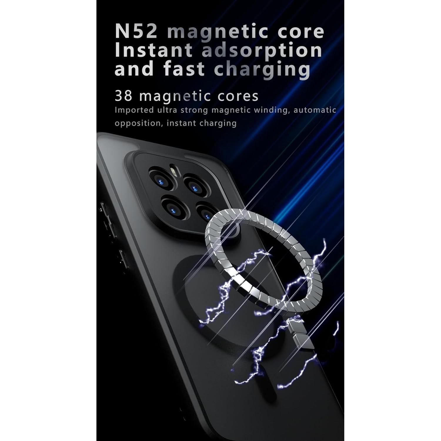 Funda Magnética Honor GT Pro Negra Mate a Prueba de Golpes