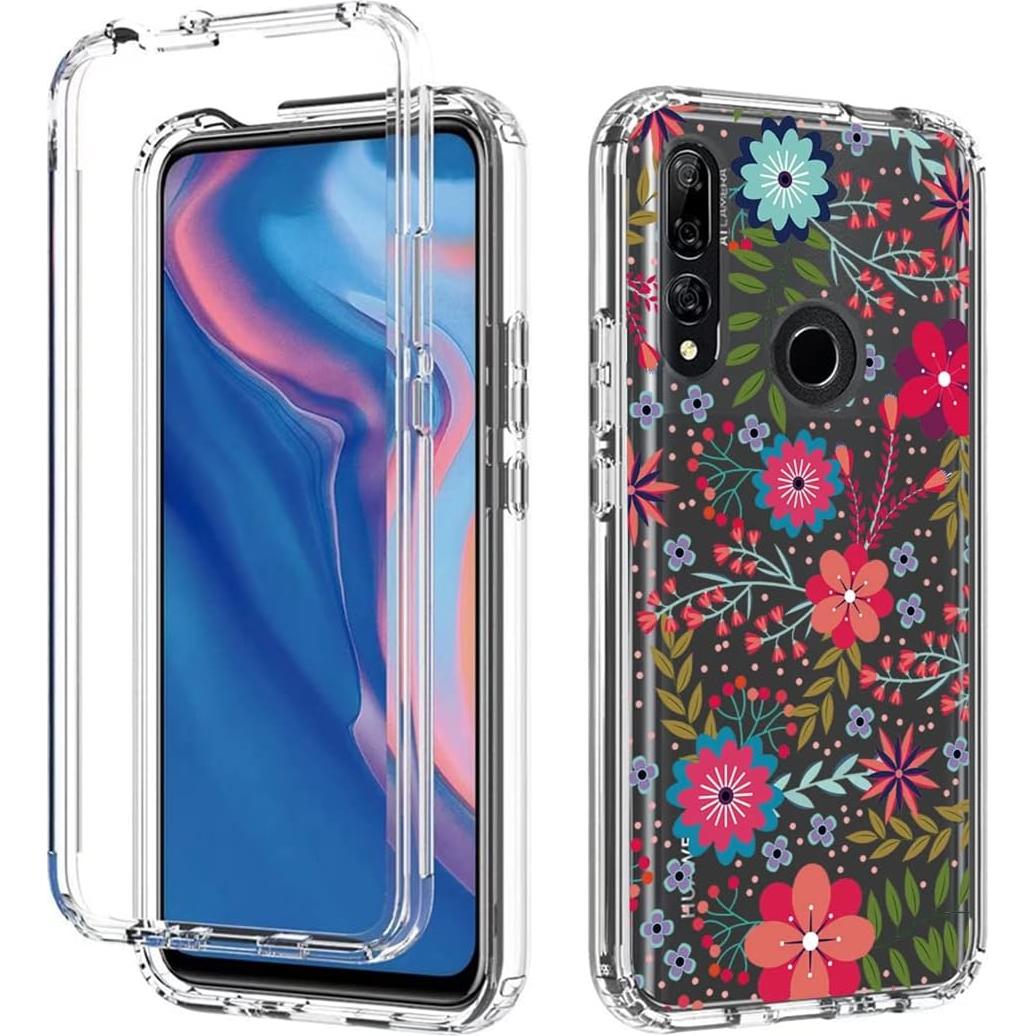 Funda Protectora Floral para Huawei Y9 Prime 2019 con Protector