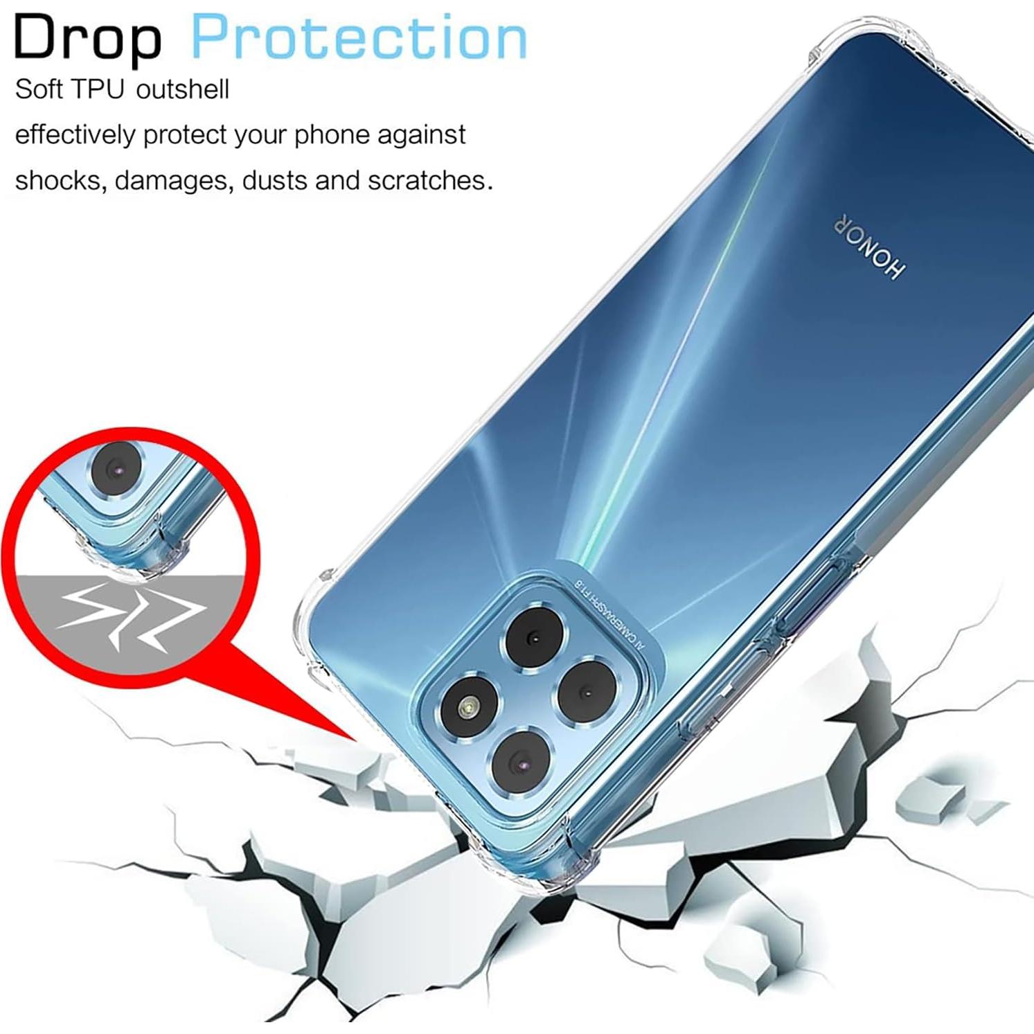 Funda Transparente TPU Honor X8A 4G 6.7" - Yerebel