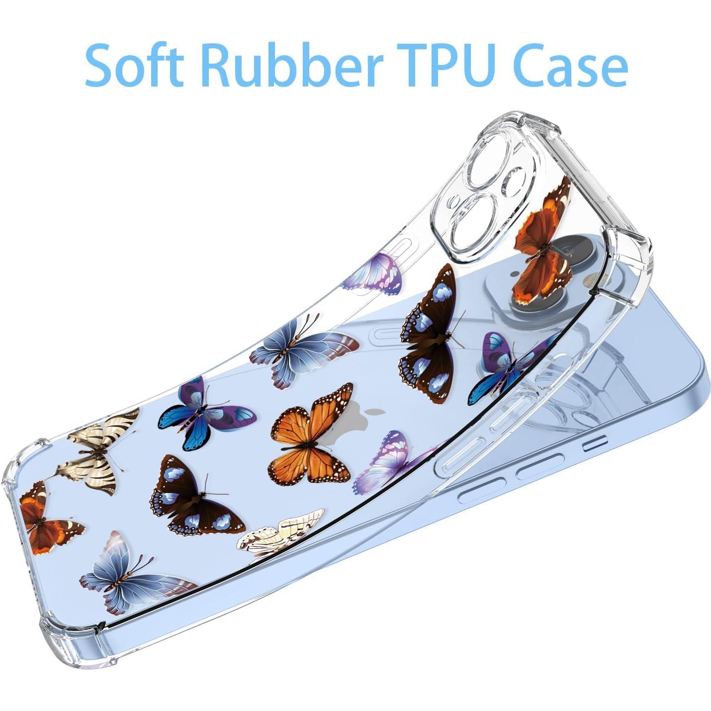 Funda TPU Huawei Honor X7B/Play 50 Plus 5G Mariposas Coloridas