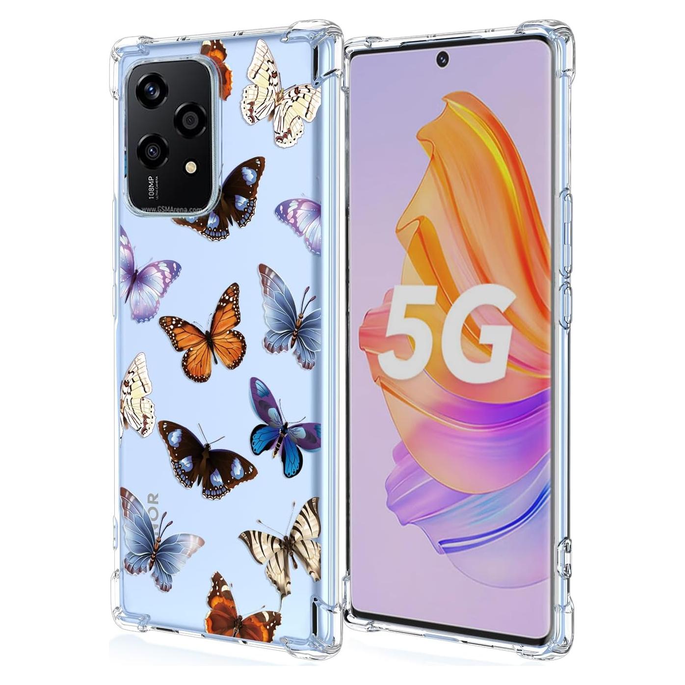 Funda TPU Huawei Honor 200 Lite Mariposas Coloridas Floral